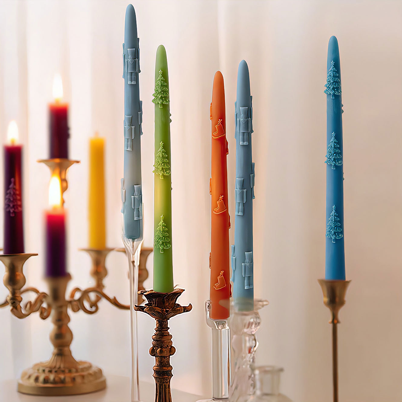 Perfume Fragrance Oils For Candles - Molde de silicona con vela larga