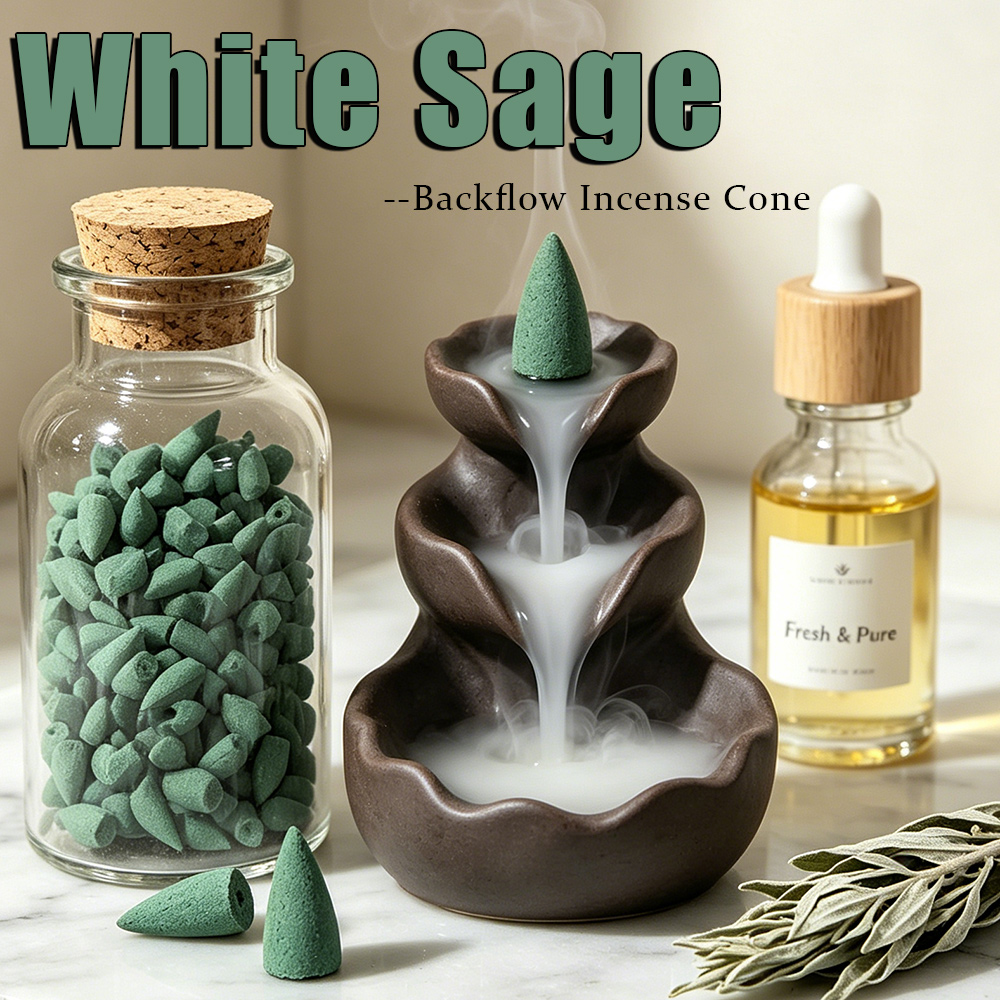Perfume Fragrance Oils For Candles - Conos de Incienso de Salvia Blanca
