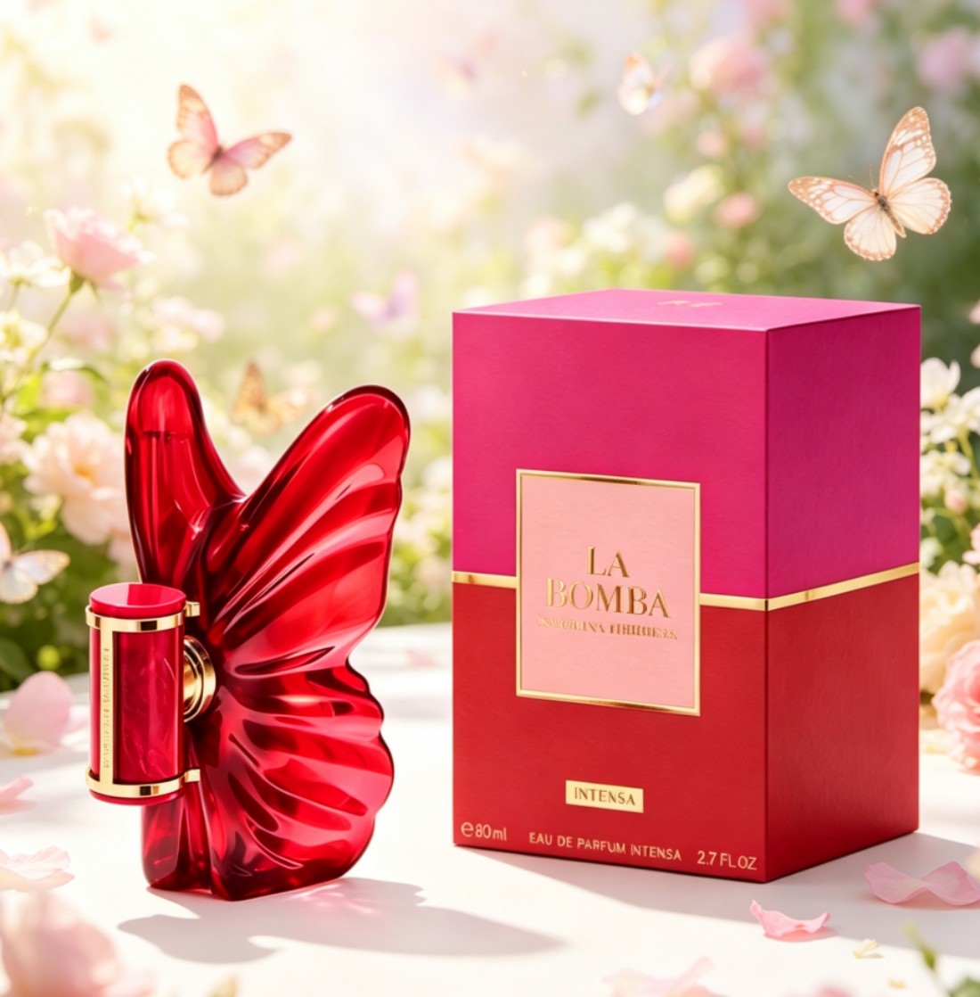 Perfume La Fragrance - La Bombaa Intensa, perfume en frasco